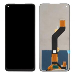 LCD with Touch Screen for Tecno Spark 6 - Black (display glass combo folder)