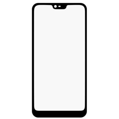 Front Glass for Nokia 6.1 Plus - Black