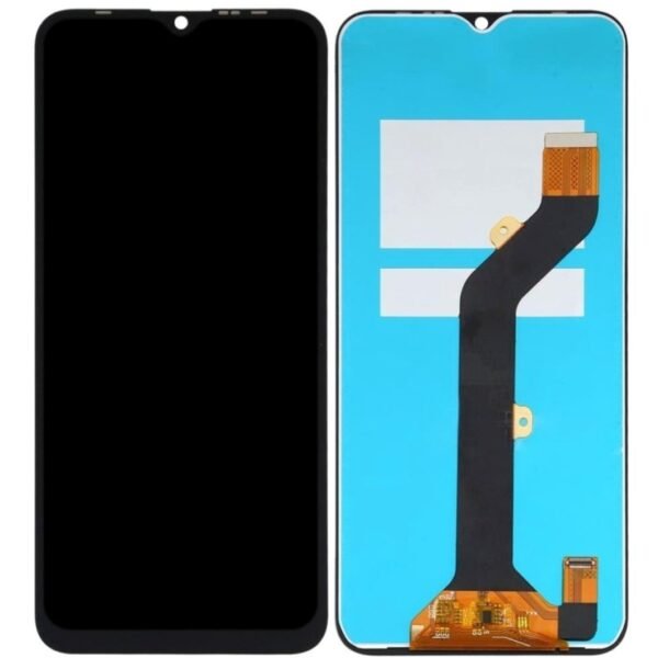 LCD with Touch Screen for Tecno Spark 8 | KG6K- Black (display glass combo folder)