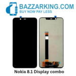 LCD with Touch Screen for Nokia 8.1 - Black (display glass combo folder)