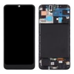 LCD with Touch Screen for Samsung Galaxy A30  - Black (display glass combo folder)(with Frame )TFT