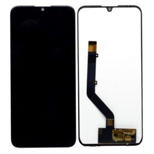 LCD with Touch Screen for Lava Z66 - Black (display glass combo folder)