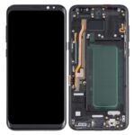 LCD with Touch Screen for Samsung Galaxy S8 - Black (display glass combo folder) | with frame