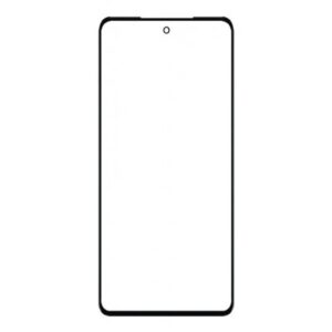 Front Glass for Motorola Moto G72 - Black