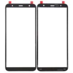 Front Glass for Samsung Galaxy J6 Plus - Black
