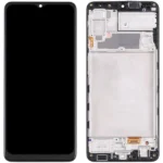 LCD with Touch Screen for Samsung Galaxy A22 4G - Black (display glass combo folder) (With Frame) INCELL