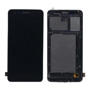 LCD with Touch Screen for LG K7i - Black (display glass combo folder)