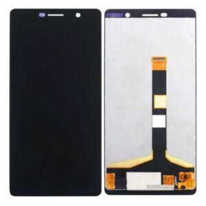 LCD with Touch Screen for Nokia 7 Plus - Black (display glass combo folder)plus