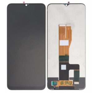 LCD with Touch Screen for Realme C33 - Black (display glass combo folder)
