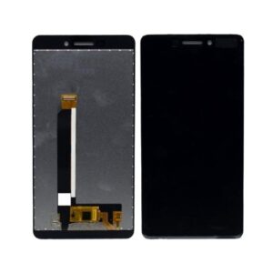 LCD with Touch Screen for Nokia 6.1 - Black (display glass combo folder)