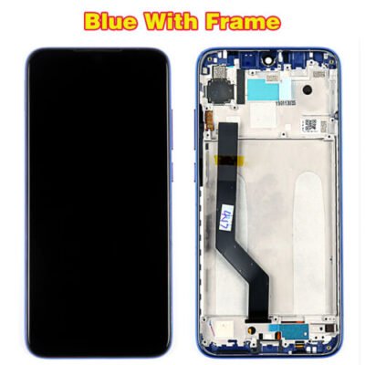 LCD with Touch Screen for Xiaomi Redmi Note 7 Pro - Blue(display glass combo folder) (with frame)
