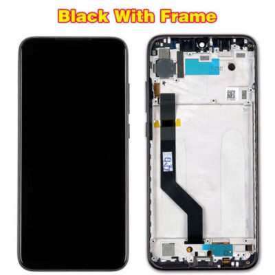 LCD with Touch Screen for Xiaomi Redmi Note 7 Pro - Black (display glass combo folder) (with Frame)