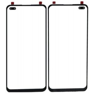 Front Glass for Oppo F17 Pro - Black