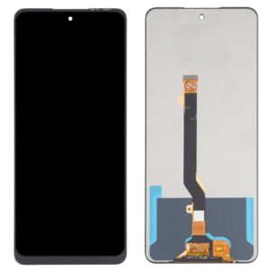 Display for Tecno Spark 8 Pro - Black (display glass combo folder)