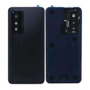 Back Panel Cover for Vivo X70 - Black (With Camera lens)