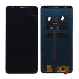 LCD with Touch Screen for Lava Z62 - Black (display glass combo folder)