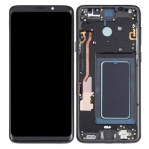 LCD with Touch Screen for Samsung Galaxy S9 - Black (display glass combo folder) With Frame