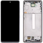 LCD with Touch Screen for Samsung Galaxy A73 5G - Black (display glass combo folder) (With Fame) (OLED) FULL LCD