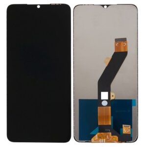 Display for Itel A60 - Black (display glass combo folder)