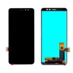 LCD with Touch Screen for Samsung Galaxy A8 Plus 2018 - Black (display glass combo folder) OLED