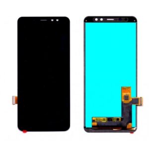 LCD with Touch Screen for Samsung Galaxy A8 Plus 2018 - Black (display glass combo folder) OLED