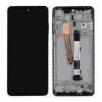 LCD with Touch Screen for Xiaomi Poco X3 - Black (display glass combo folder) (with frame) (Origonal)