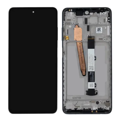 LCD with Touch Screen for Xiaomi Poco X3 - Black (display glass combo folder) | with frame | Origonal | Bazzarking