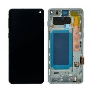 LCD with Touch Screen for Samsung Galaxy S10 - Black (display glass combo folder) OLED With Frame