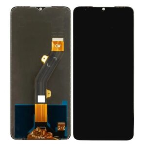 LCD with Touch Screen for Tecno Pop 7 - Black (display glass combo folder)