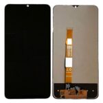LCD with Touch Screen for Vivo T2x India - Black (display glass combo folder)