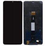Display for Xiaomi Poco C55 - Black (display glass combo folder)