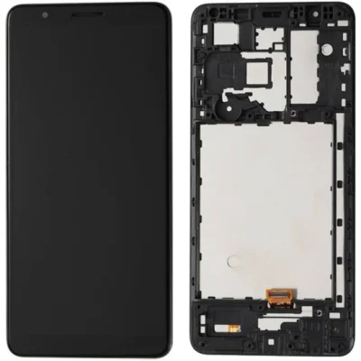 LCD with Touch Screen for Samsung Galaxy A01 Core - Black (display glass combo folder) With Frame INCEEL