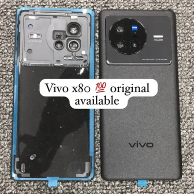 Back Panel Cover for Vivo X80 5G - Black | Original