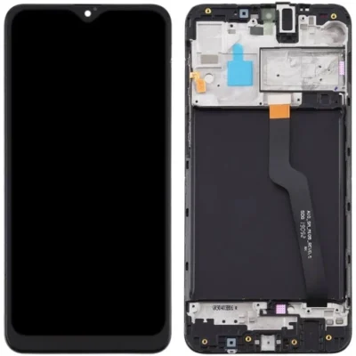 LCD with Touch Screen for Samsung Galaxy A10 - Black (display glass combo folder) (With Frame) INCEEL
