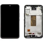 LCD with Touch Screen for Samsung Galaxy A54 - Black (display glass combo folder) With Frame INCELL