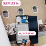 LCD with Touch Screen for Samsung Galaxy A21s - Black (display glass combo folder) | With Frame | Original