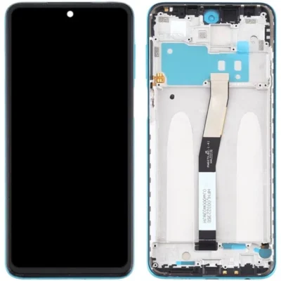 LCD with Touch Screen for Xiaomi Redmi Note 9 Pro - Black (display glass combo folder) | With Frame | High Quality Replacement Screen - Bazzarking