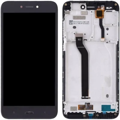 LCD with Touch Screen for Xiaomi Redmi Go - Black (display glass combo folder)(With Frame) | CARE ORIGINAL