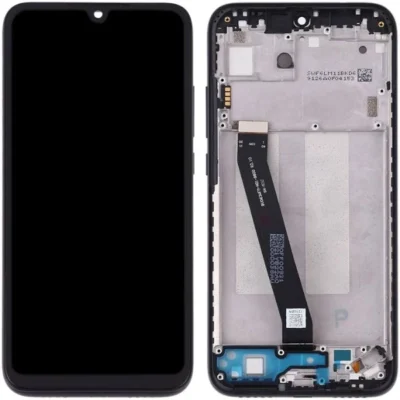 LCD with Touch Screen for Xiaomi Redmi Note 7 - Black (display glass combo folder) (With Frame)  | ORIGINAL | High Quality Replacement Screen - Bazzarking