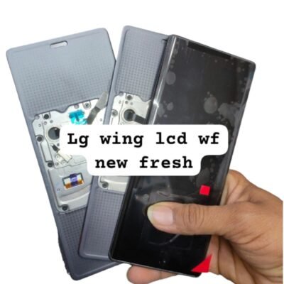 LCD with Touch Screen for LG Wing - Black (display glass combo folder)