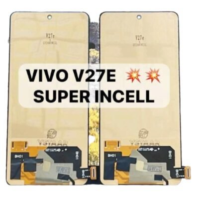 LCD with Touch Screen for Vivo V27e - Black (display glass combo folder)