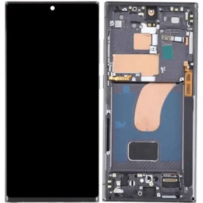 LCD with Touch Screen for Samsung Galaxy S23 Ultra - Black (display glass combo folder) | INCELL