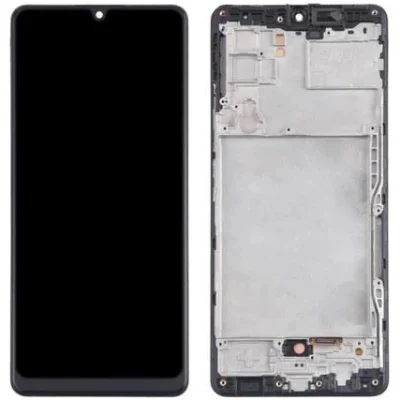 LCD with Touch Screen for Samsung Galaxy A42 5G - Black (display glass combo folder) With Frame |  OLED