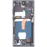 LCD with Touch Screen for Samsung Galaxy S22 Ultra 5G - Black (display glass combo folder) | INCELL WITH FRAME | Finger Not working