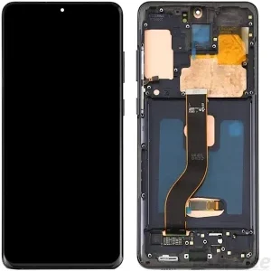 LCD with Touch Screen for Samsung Galaxy S20 Plus - Black (display glass combo folder) | OLED | WITH FRAME | FINGER WORKING