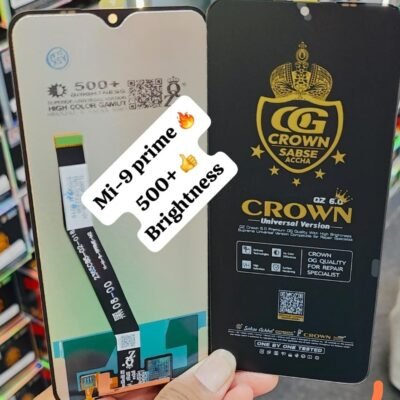 LCD with Touch Screen for Xiaomi Redmi 9 Prime - Black (display glass combo folder) | CROWN