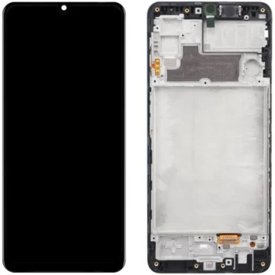 LCD with Touch Screen for Samsung Galaxy F22 - Black (display glass combo folder) | OLED With frame