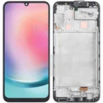 LCD with Touch Screen for Samsung Galaxy A24 4G - Black (display glass combo folder) With Frame | INCELL