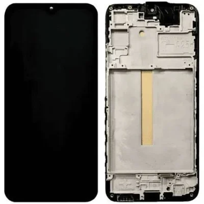 LCD with Touch Screen for Samsung Galaxy A25 5G - Black (display glass combo folder) With Frame OLED