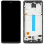 LCD with Touch Screen for Samsung Galaxy A52 - Black (display glass combo folder) (OLED With Frame) Full Display